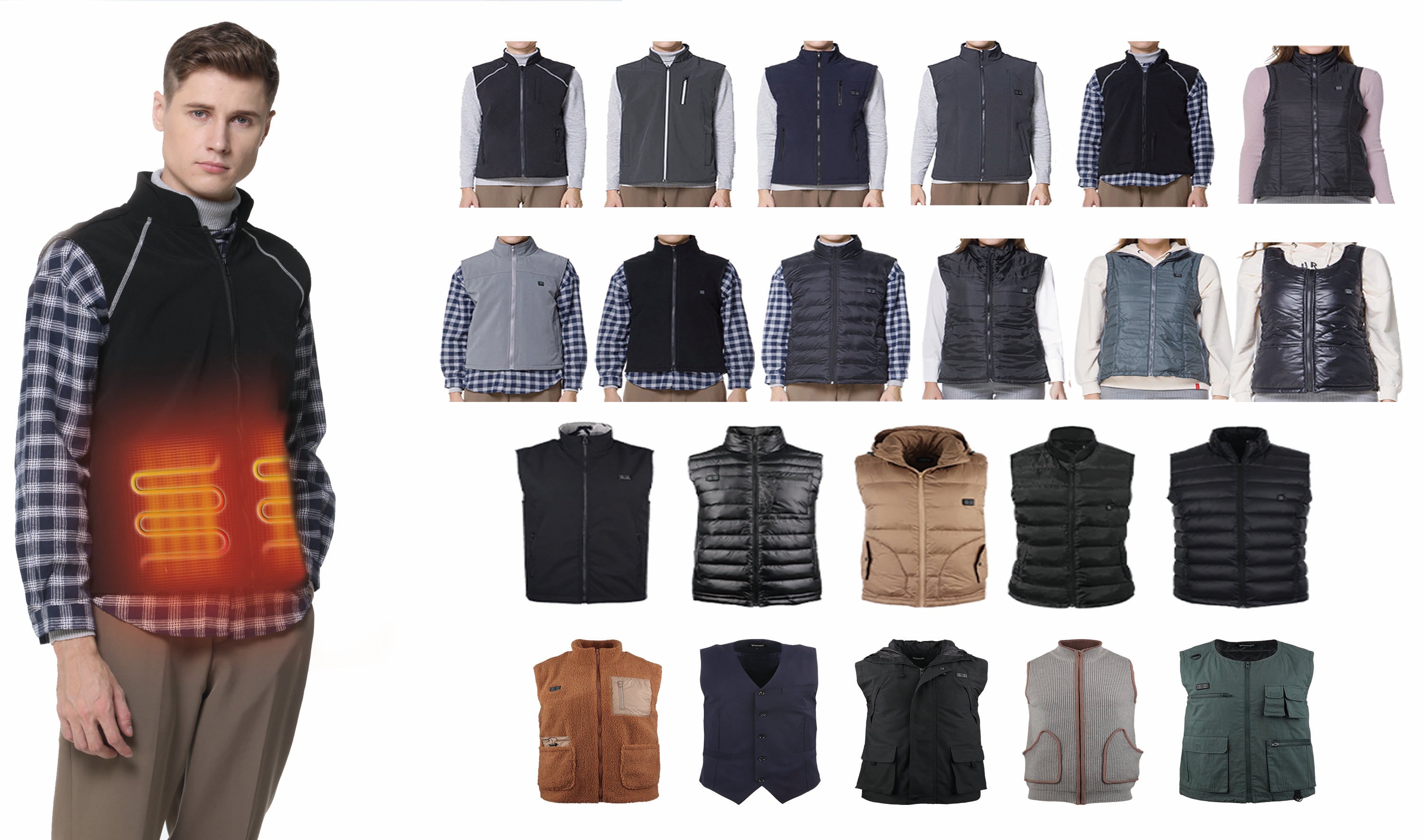 Heated jacket Vinmori