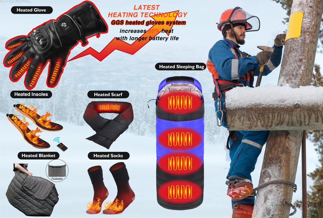 Vinmori Heated Apparel Fan Cooling Clothing Jacket & Vest & Socks